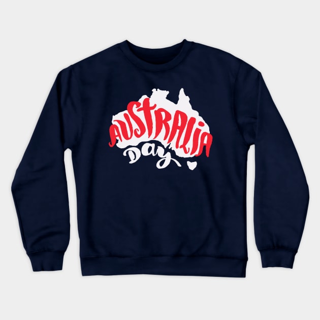 Australia Day Crewneck Sweatshirt by Mako Design 